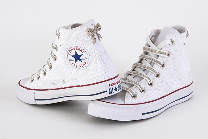 converse all star pizzo bianco