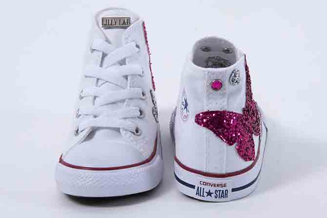 Converse All Star Custom Bambino Farfalla | Lillylab scarpe personalizzate