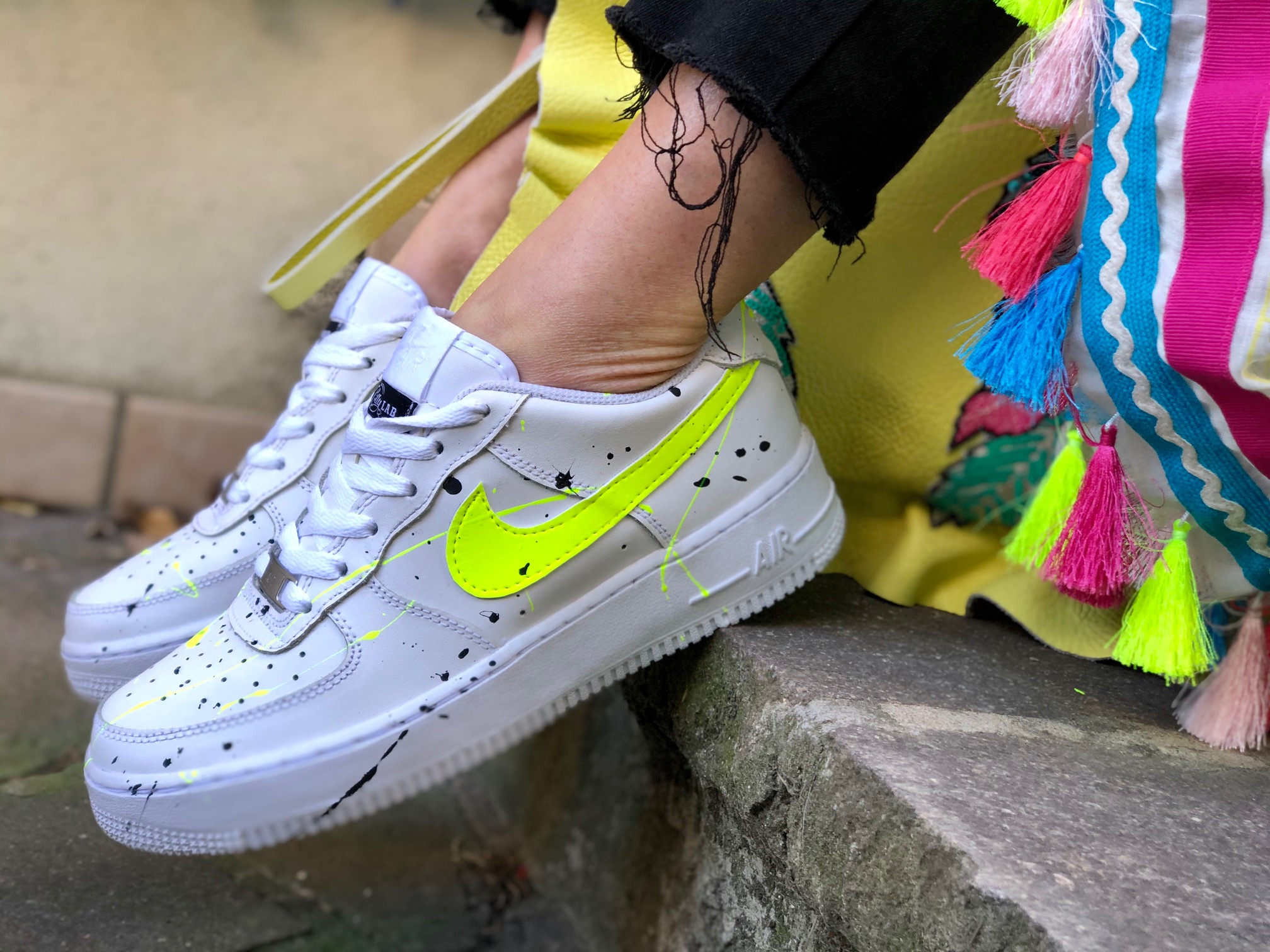nike air force 1 low giallo fluo