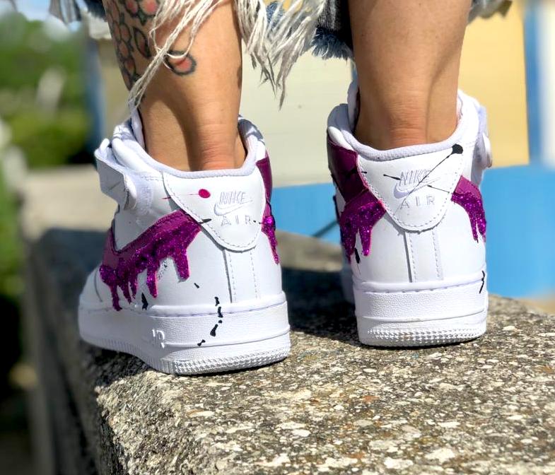 purple rain air force ones