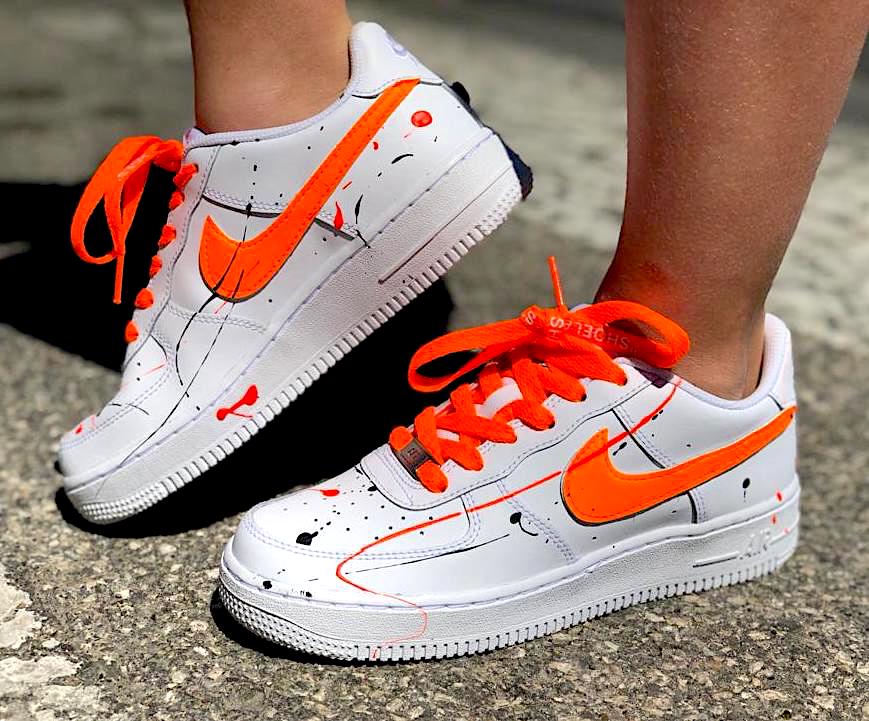 nike air force 1 baffo rosso