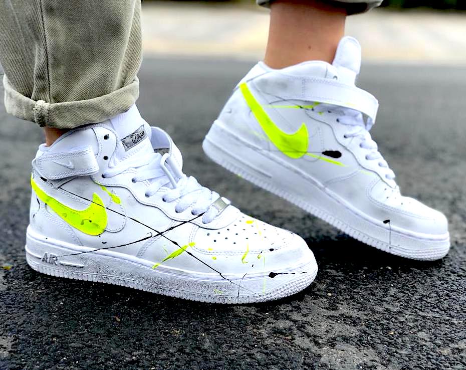 air force 1 gialle fluo