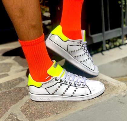 Adidas Stan Smith Custom Dipinta & Fluo | Lillylab Scarpe ...