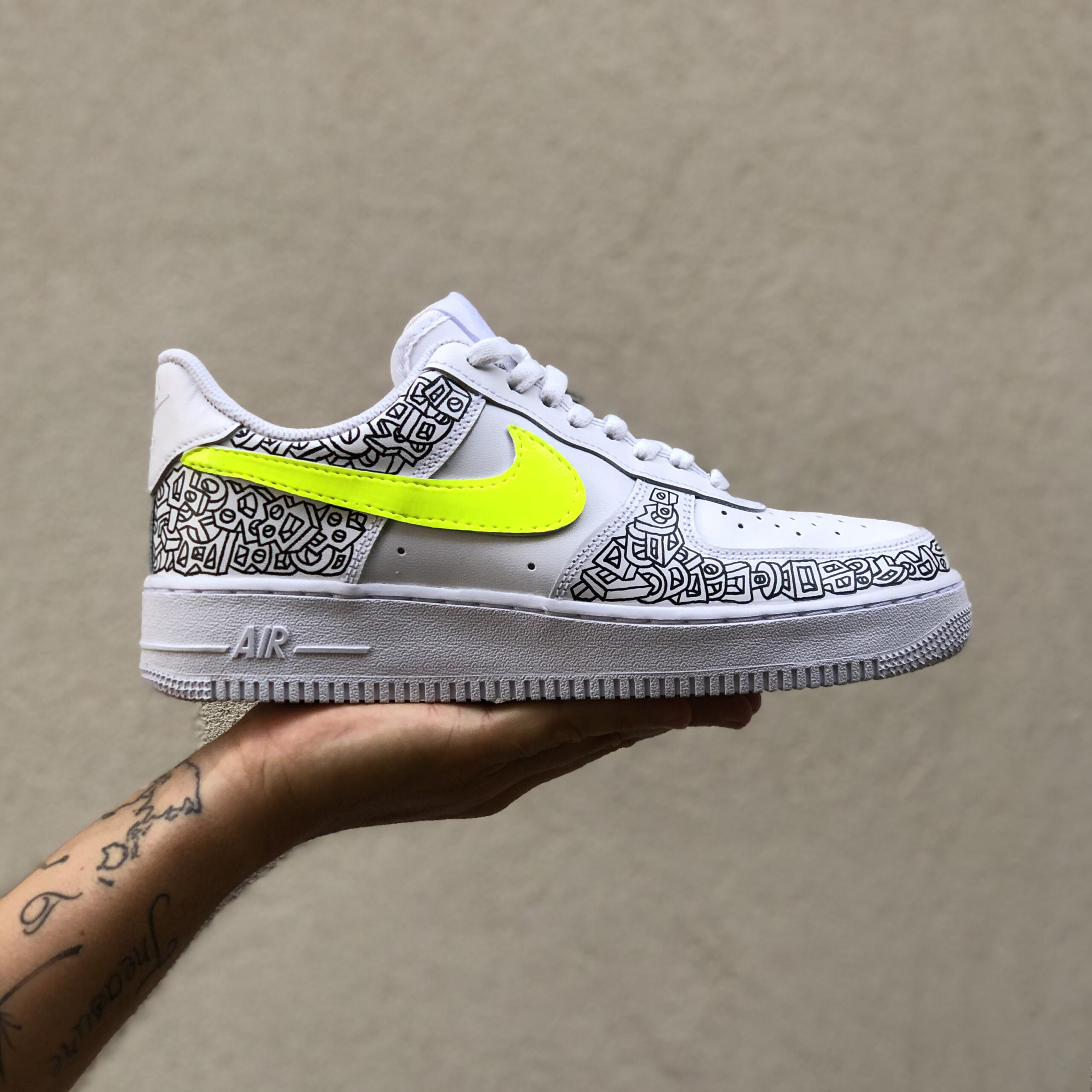 Nike Air Force One Custom Low Byro Art Collection Joy