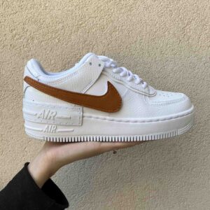 Nike Air Force 1 Custom Shadow Marrone LLab Scarpe Custom