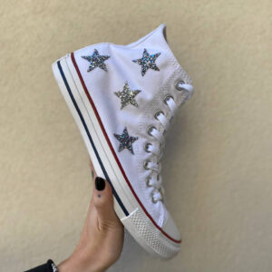 Converse All Star Custom Stelle Glitter LLab scarpe custom