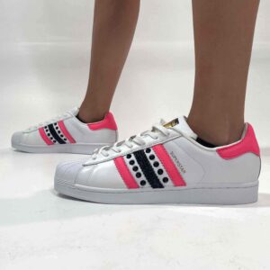 Adidas superstar store nere e rosa