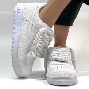 Nike Air Force 1 Custom Rope Glitter White